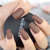 Picture of Coolnail Matte Coffee Brown Square Head False Nails Middle-long Full Cover Chocolate Fake Nail Acrylic Nail Tips Finger Art