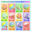 Picture of Bath Bombs for Kids, 12pcs Bath Bombs with Surprise Toys Inside, Natural and Organic Colorful Bubble Bath Fizz Bomb for Kids, Gift Set for Birthday, Valentines Day, Easter, Christmas for Boys and Girl