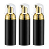 Picture of 2oz Foam Pump Bottle (3PCS) Empty Travel Foaming Dispenser for Hand Soap, Lash Cleanser, Shampoo (60ml, Gold &Black