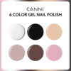 Picture of CANNI 9ml Hema-Free White Black Fall Gel Nail Polish Set- 6Pcs White Black Nude Pink Brown Fall Colors Gel Polish Kit, Soak Off LED Nail Gel Manicure Kit DIY at Home Salon Gifts for Women Girls