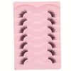 Picture of Gmagictobo False Eyelashes Fluffy Half Lashes Natural Look Cat Eye Lashes Pack False Lashes Extensions Fake Eyelashes 7 Pairs Multipack