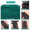 Picture of UPruyo Teal Green Braiding Hair Pre Stretched Prestretched Braiding Hair 26 Inch Kanekalon Braiding Hair Extensions for Braiding Box Braids Knotless Micro Jumbo Synthetic Braiding Hair 6 Packs