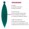 Picture of UPruyo Teal Green Braiding Hair Pre Stretched Prestretched Braiding Hair 26 Inch Kanekalon Braiding Hair Extensions for Braiding Box Braids Knotless Micro Jumbo Synthetic Braiding Hair 6 Packs