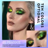 Picture of MAKI YIKA Glitter Eyeshadow Green Liquid Multichrome Eyeshadows Long Lasting Metallic Chameleon Eye Shadow Holographic Eye Topper Glitters (#2 Peacock)