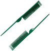 Picture of CocoBlack Naturals 3 Row Styling Comb For Detangling, Defining And Separating Curls (Green)