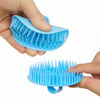 Picture of YEALIFE Hair Scalp Exfoliator Brush Dandruff Cleaning Brush, Flexible Scalp Massager Brush, Shower Scalp Shampoo Brush for Home, Office, Travel and Pets.Pink/Blue