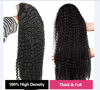 Picture of Qangelabeauty 180% Density Deep Wave Lace Front Wigs Human Hair 13x4 Deep Wave Frontal Wig Curly Wigs for Women Pre Plucked with Baby Hair HD Transparent Lace Front Wigs(13x4 deep wave wig,20 Inch)