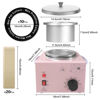 Picture of Portable Wax Warmer Machine for Painless Hair Removal, Women Men Professional Wax Heater with Adjustable Temperature Set,20pcs Wax Sticks (Pink - Single Pot)