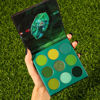 Picture of docolor Eyeshadow Palette 9 Colors Green Eyeshadow Gemstone Shadow Palette Highly Pigmented Mattes Shimmers Naked Smokey Glitter Cream Colorful Powder Blendable Long Lasting Waterproof Makeup Palette