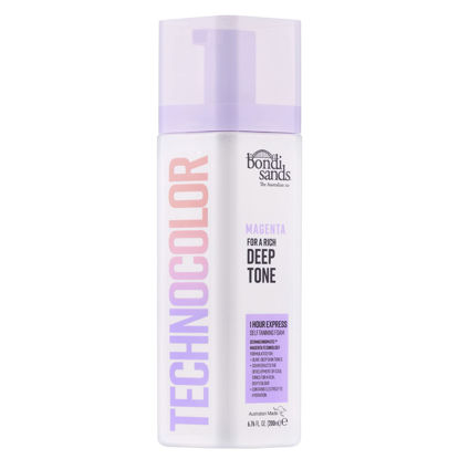 Picture of Bondi Sands Technocolor Magenta 1 Hour Express Self Tanning Foam, Best for Olive to Deep Skin Tones Looking for a Rich, Deep Toned Tan, 6.76 fl. oz.