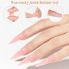 Picture of MIZHSE Solid Builder Gel, Sculpture Extension Gel for Nails Non-Sticky Hand 3D Carving Gel Nude Pink Modeling Nail Art Gel 15g
