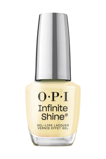 Picture of OPI Infinite Shine Long-Wear Soft Crème Finish Opaque Yellow Nail Polish, Up to 11 days of wear & Gel-Like Shine, This Chic is Bananas, 0.5 fl oz