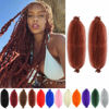 Picture of 350 Afro Twist Hair 30 Inch 2 Packs Long Ginger Springy Afro Twist Hair Pre Fluffed Afro Wrapping Hair for Soft Distressed Locs (30 Inch (Pack of 2), 350#)