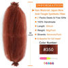 Picture of 350 Afro Twist Hair 30 Inch 2 Packs Long Ginger Springy Afro Twist Hair Pre Fluffed Afro Wrapping Hair for Soft Distressed Locs (30 Inch (Pack of 2), 350#)