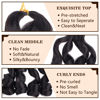 Picture of COOKOO 30 Inch 9 Pcs Premium French Curl Braiding Hair Natural Black Pre-stretched Spiral Loose Wave Braiding Hair Yaki Texture Synthetic Hair Extensions for Black Women 1B#