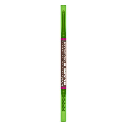 Picture of NYX PROFESSIONAL MAKEUP Blade & Shade Brow Pencil, Nano Mechanical Eyebrow Pencil, Up to 16HR Make Up Wear - Brunette