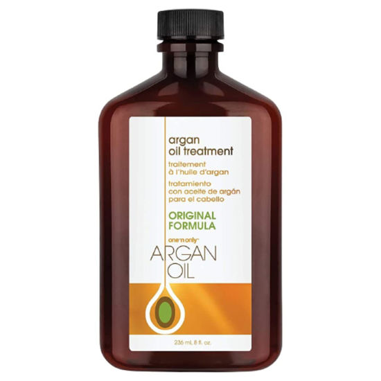 Picture of one 'n only Argan Oil Hair Treatment, Helps Smooth and Strengthen Damaged Hair, Eliminates Frizz, Creates Brilliant Shines, Non-Greasy Formula, 8 Fl. Oz
