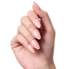 Picture of GLAMERMAID Bright Pink Press On Nails Short Almond, Handmade Soft Jelly Gel Nail Natural Manicure Kit Coral Round Fake Nails, Nude Pink Stick Glue on Nail for Women, Reusable Round Oval False Nail Kit