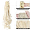 Picture of Mitrygreen Claw Clip Ponytail Extension 18" Clip in Wavy Ponytail Hair Extensions Long Pony Tails for Women Extensions Platinum Blonde Wave Hairpiece