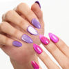 Picture of GLAMERMAID Purple Pink Cat Eyes Press on Nails Short Almond, Ombre Magnet Handmade Jelly Gel Fake Nail Kit, Glitter Magnetic Stick Glue on Nail Stiletto, Grape Aurora Medium Oval False Nail for Women