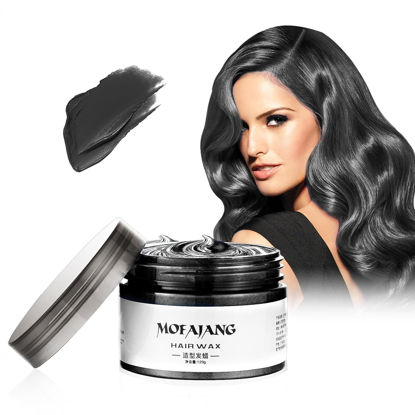 Picture of Temporary Hair Color Chalk For Kids, Hair Wax Color For 4 5 6 7 8 9 Year Old Girl Gifts, Birthday,Party, Cosplay DIY, Children's Day, Halloween, Christmas (1, Black)