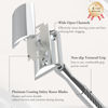 Picture of THURLADY Double Edge Safety Razor for Men, Single Blade Razors for Men, Reusable 1 Blade Razors for Men, Metal Double Edge Razor with 5 Safety Razor Blades, Close and Smooth Shave, Bright Silver
