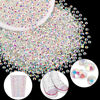 Picture of 2500PCS SS10/2.8mm Crystal Rhinestones (Transparent AB), Bedazzling Flatback Glass Rhinestones for Crafting DIY Nail Art Makeup Decoration, Gems Diomand Charms for Tumbler Shoes Clothing Mug