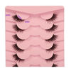 Picture of Gmagictobo Flase Eyelashes Fluffy Wispy Half Cat Eye Lashes Pack Fox Eye Look Fake Eyelashes Soft Strips Fake Eye Lashes 7 Pairs