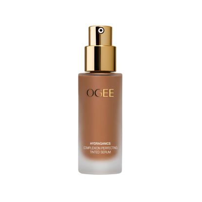 Picture of Ogee Complexion Perfecting Tinted Moisturizer For Face (Chestnut 13.75W - Deep Auburn, Rich-Golden Undertones) - Lightweight Tinted Serum with Vitamin C & Jojoba Oil - Certified Organic & Made in USA
