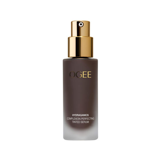 Picture of Ogee Complexion Perfecting Tinted Moisturizer For Face (Mahogany 14.5N - Deep Cocoa (Rich Undertones) - Lightweight Tinted Serum with Vitamin C & Jojoba Oil - Certified Organic & Made in USA