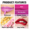 Picture of Oulac Matte Liquid Brown Lipstick for Women, Long Lasting Lipstick Waterproof Lip Stain, No Transfer, Creamy High Pigmented Formula with Rose Oil, Vegan & Cruelty-Free M27