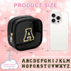 Picture of YOOLIFE Initial Makeup Bag Travel Toiletry Bag, Clear Makeup Bag Car Accessories For Women Clear Makeup Bags With Zipper Girlfriend Teacher 13 Year Old Girl Gifts Daughter Girl Gifts Mini Black M