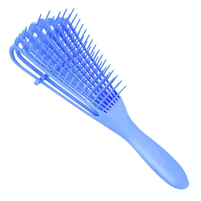 Picture of A.DASHER Detangling Brush for Afro America/African Hair Textured 3a to 4c, Knots Detangler Scalp Massage Comb for Women (Blue, 1 Count)