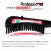 Picture of A.DASHER Detangling Brush for Afro America/African Hair Textured 3a to 4c, Knots Detangler Scalp Massage Comb for Women (Blue, 1 Count)