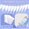 Picture of Disposable Face Towel 300 Count, Soft Cotton Clean Skin Face Towels, Dry Wipes Cotton Facial Towels Wash Cloths Tissue Thickened, Face Towelettes Disposable for Makeup Remover, Cleansing and Skincare