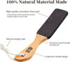 Picture of Pumice Stone Foot File (2-Pack), Wooden Handle Foot Scrubber & Callus Remover for Dry, Rough Skin and Corns Pedicure Foot Scrubber