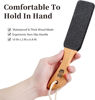 Picture of Pumice Stone Foot File (2-Pack), Wooden Handle Foot Scrubber & Callus Remover for Dry, Rough Skin and Corns Pedicure Foot Scrubber