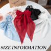 Picture of Hair Bows for Women & Girls: Big Bow Clips with Ribbons - Bow-Knot Clips for Thick & Thin Hair, Nonslip Claw Clips, 5 PCS