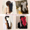 Picture of Hair Bows for Women & Girls: Big Bow Clips with Ribbons - Bow-Knot Clips for Thick & Thin Hair, Nonslip Claw Clips, 5 PCS