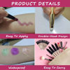Picture of LGSZGDCN Green Eyeshadow stick Makeup Brush, Smooth Cream Shimmer Pencil Long Lasting Waterproof Eye Shadow Highlighter Makeup Hypoallergenic Highlighter Multi-Dimensional eyes Look