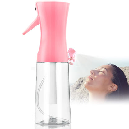 Picture of Spray Bottle,Fine Mist Spray Bottle for Hair,Ultra-Fine Continuous Spray Bottle for Skincare,Plant Care,Pet Grooming,Cleaning, Refillable Spray Container,Christmas Gift (1Pcs Light Pink 6.8oz)