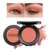 Picture of HOOMUSS Single Salmon Eyeshadow Matte, Handmade Pressed Eyeshadow Palette Long Lasting With No Creasing, Intense Color Pigmented Red Eye Shadow (Salmon)