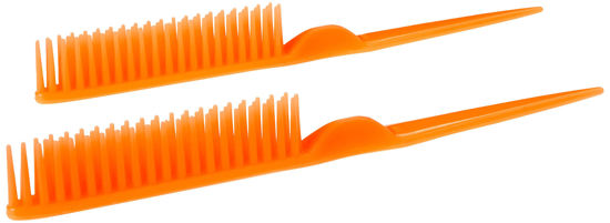 Picture of CocoBlack Naturals 3 Row Styling Comb For Detangling, Defining And Separating Curls (Orange)