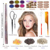 Picture of CelineBella Hair Tinsel Kit with Tools Mixed Colors Rainbow Hair Tinsel Heat Resistant Fairy Hair Extensions 48 Inch Glitter Tinsel Hair Sparkling Shiny Hair Tensile Hair Accessories for Women Girls