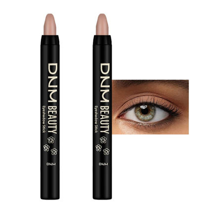 Picture of Kaely 2Pcs Cream Eyeshadow Sticks Set for Eyes Waterproof,Caramel Matte Eye shadow Stick Pencil Pen Bulk sombras en crema para ojos 30+30