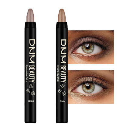 Picture of Kaely 2Pcs Cream Eyeshadow Sticks Set for Eyes Waterproof,Taupe Shimmer & Bronze Shimmer Matte Eye shadow Stick Pencil Pen Bulk sombras en crema para ojos 19+20