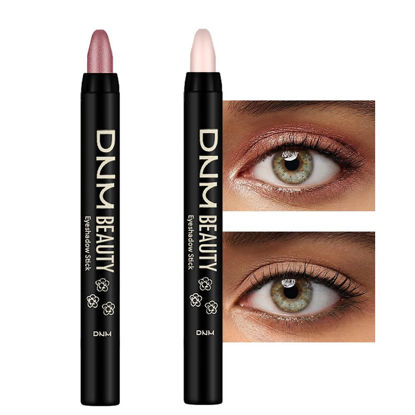 Picture of Kaely 2Pcs Cream Eyeshadow Sticks Set for Eyes Waterproof,Rose Shimmer & Desert Matte Eye shadow Stick Pencil Pen Bulk sombras en crema para ojos 27+28