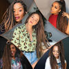 Picture of Braiding Hair Extensions 26Inch Pre stretched Braiding Hair Hot Water Setting Synthetic Hair Pre Stretched Crochet Ombre Braids Hair Yaki Texture(26 Inch,6 Packs,1B/30#)