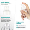 Picture of GIVITASOT 3pack Small Spray Bottle, 3.4oz Travel Spray Bottles, Empty Spray Bottles, Refillable Plastic Spray Bottles (Clear+Green+Pink)