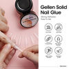 Picture of Gellen 2pcs Solid Nail Gel Glue Set for Soft Gel Nail Tips, 15g/pc Clear Acrylic Nail Tip Solid Gel Glue for DIY Nail Art, Solid Gel UV Nail Glue for Press on Nail, Need Nail Dryer Cured